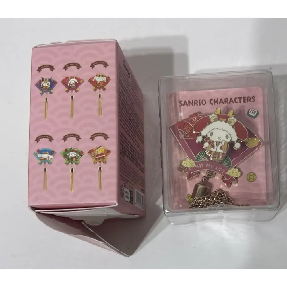 2025 Miniso Sanrio Surprise Box Badge My‎ Melody Metal Pin 3D Jewelry Opened Box